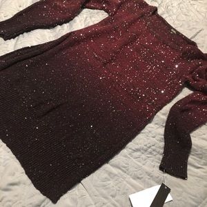 Xoxo crimson ombré sweater